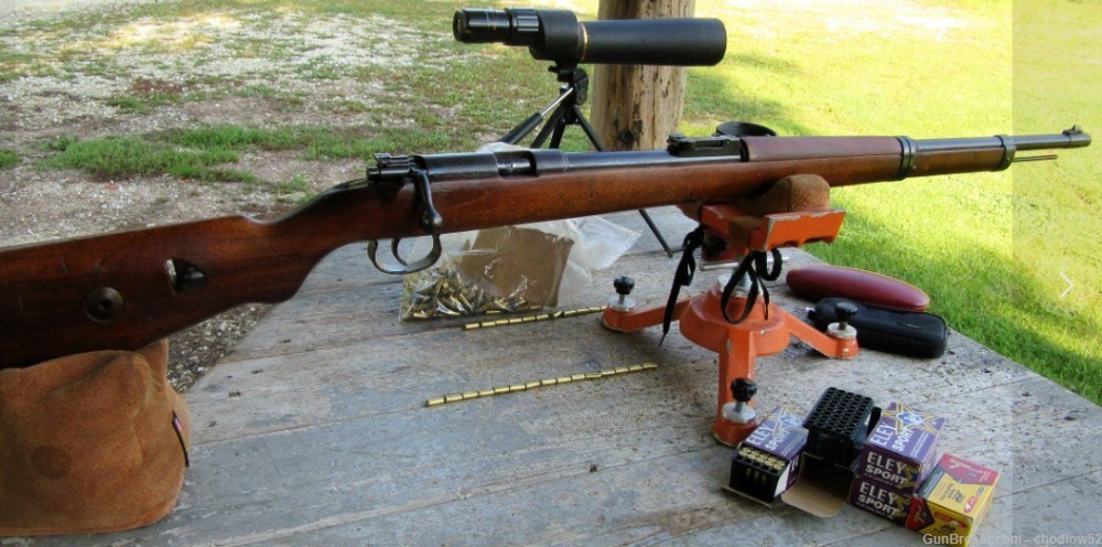  Rare WW11 DSM Mauser HJ Unit Tagged Training Rifle & HJ Shoulder Board-img-20