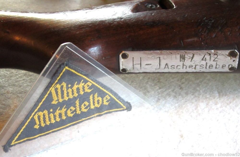  Rare WW11 DSM Mauser HJ Unit Tagged Training Rifle & HJ Shoulder Board-img-24