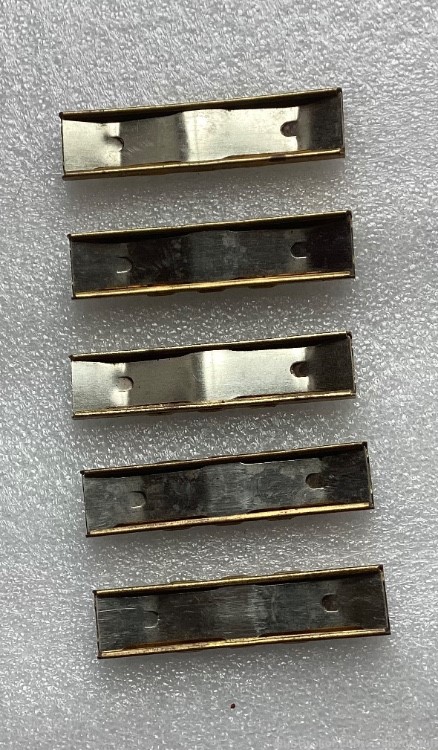 P 25 GERMAN STRIPPER CLIPS , Brass ,Stainless , 3 side humps , 7.9 x 57 -img-5