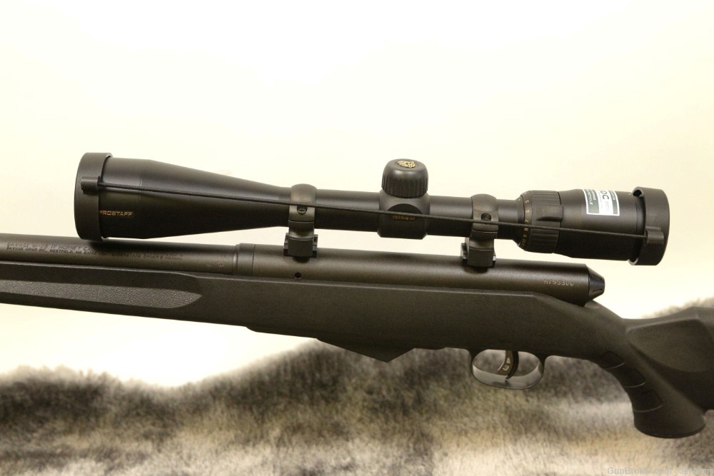 Savage M-25 17 Hornet 22" barrel bolt action rifle - bipod Nikon BDC Scope-img-2