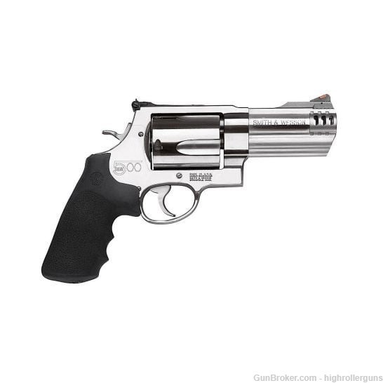 NEW SMITH & WESSON MODEL 500 4" 5RD 500 S&W MAG REVOLVER STAINLESS 163504-img-0