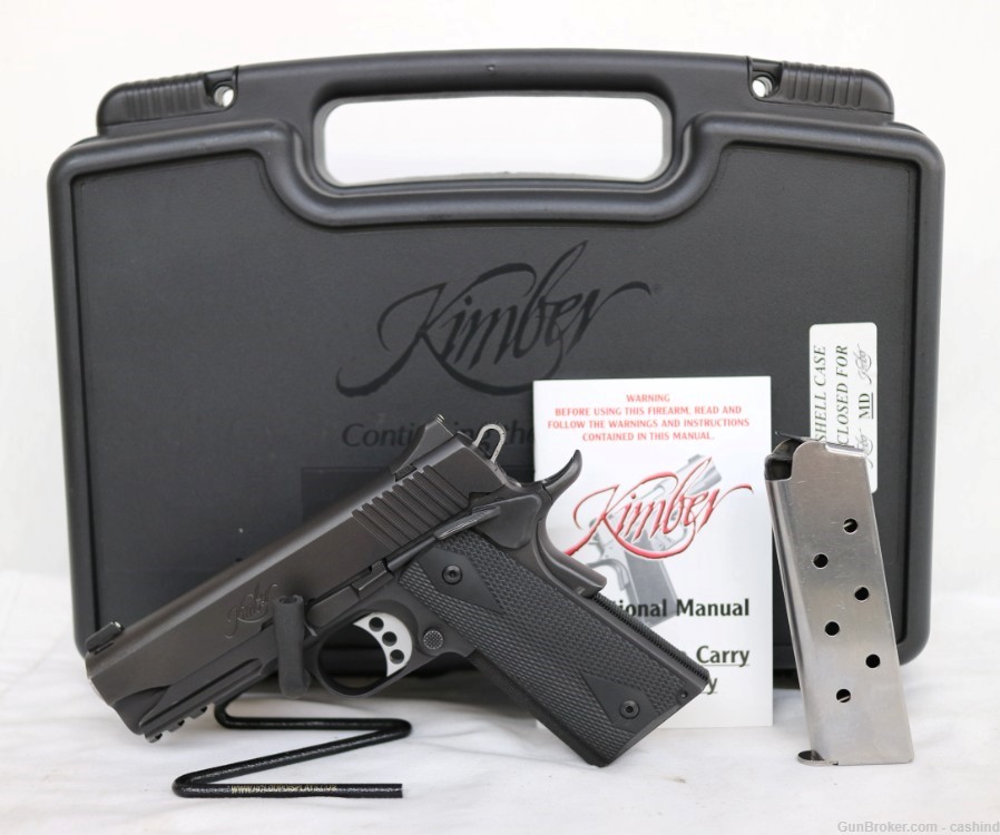 Kimber Pro TLE/RL II .45 ACP 4” S.Auto Pistol – Matte Black -img-0