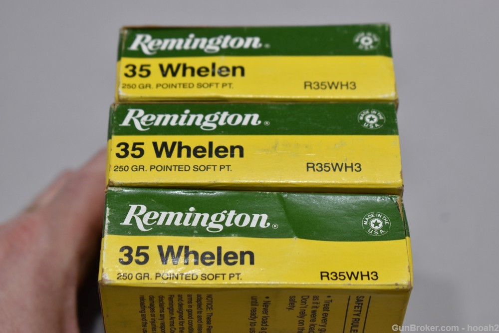 3 Boxes 60 Rds Remington 35 Whelen 250 G Pointed Soft Point Ammunition -img-2