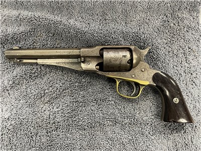 REMINGTON 1863 NEW MODEL POLICE REVOLVER .36 Cal Engraved-Initials
