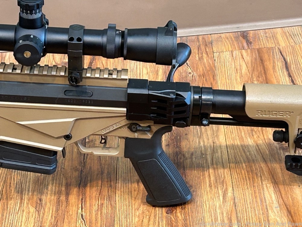 Like New Ruger Precision 6.5 Creedmore FDE 24 18046 W Leupold Scope-img-26