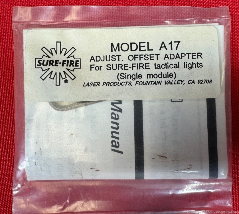 Vintage Surefire - Model A16 - Dual Offset Adapter - New in Bag -img-4