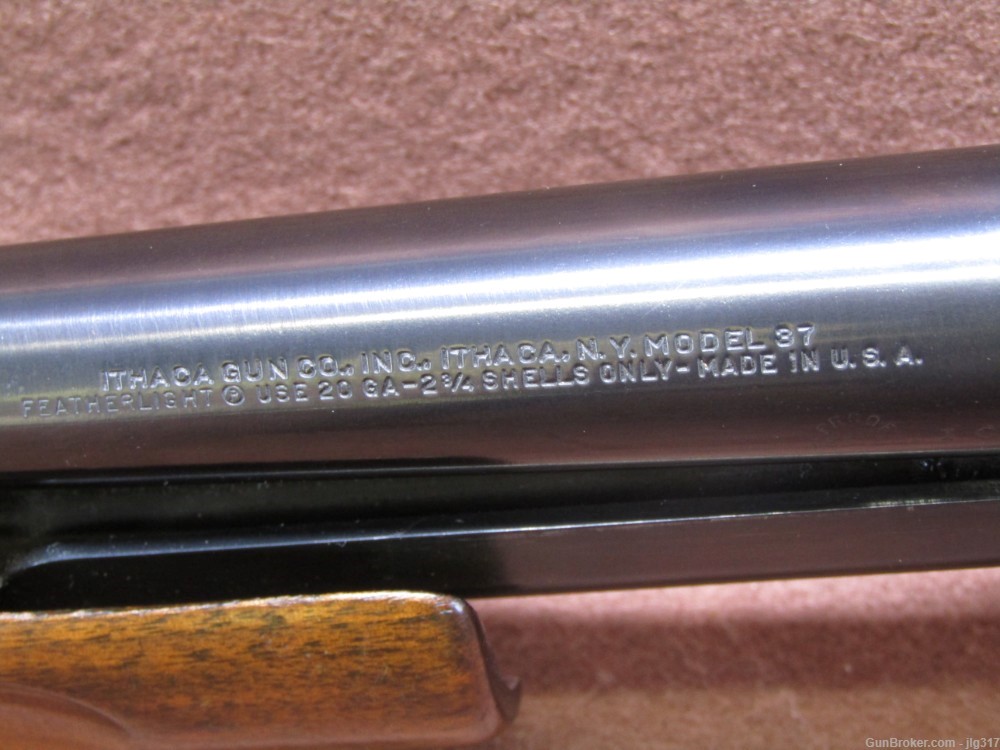 Ithaca Gun Co 37 Featherlight 20 GA 2 3/4 In Pump Shotgun C&R Okay-img-14
