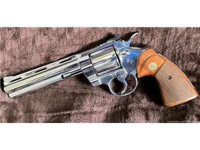 1978 Colt Python 6" Nickel 357 Magnum!
