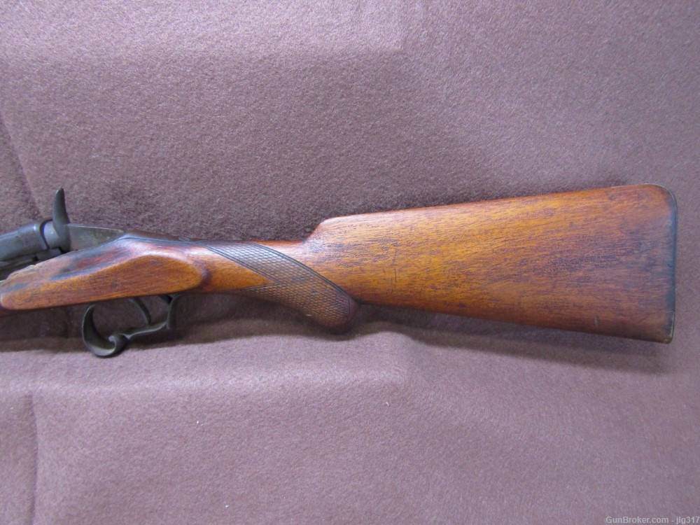 Antique Belgian Flobert 22 Cal Single Shot Rifle-img-13