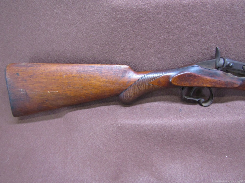 Antique Belgian Flobert 22 Cal Single Shot Rifle-img-1