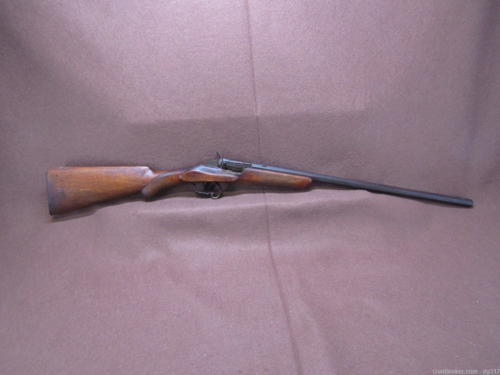 Antique Belgian Flobert 22 Cal Single Shot Rifle-img-0