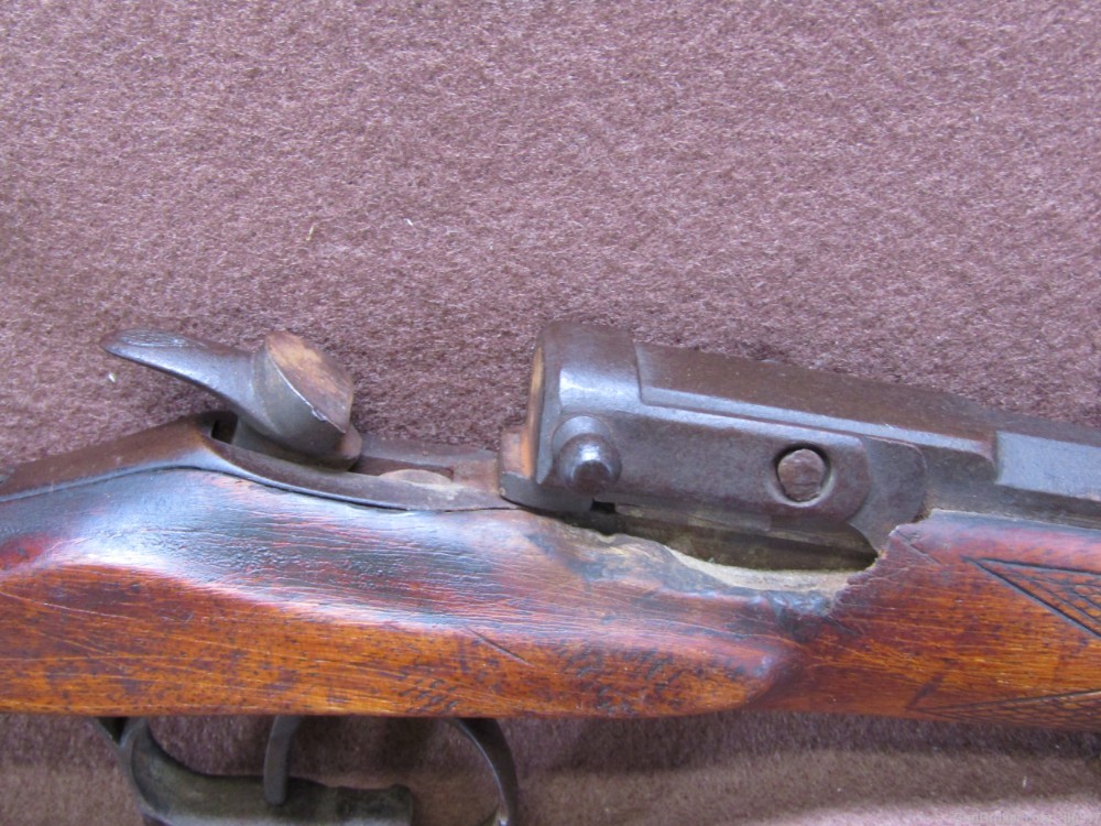 Antique Belgian Flobert 22 Cal Single Shot Rifle-img-8