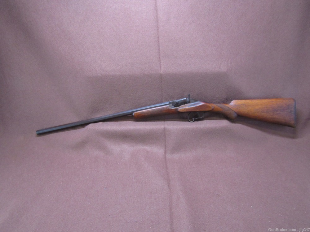 Antique Belgian Flobert 22 Cal Single Shot Rifle-img-11