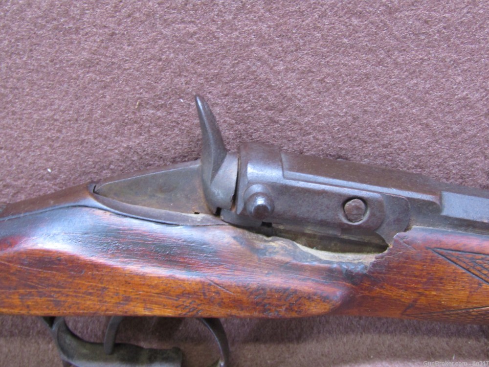 Antique Belgian Flobert 22 Cal Single Shot Rifle-img-7