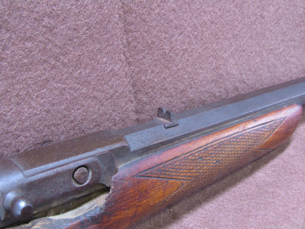 Antique Belgian Flobert 22 Cal Single Shot Rifle-img-5