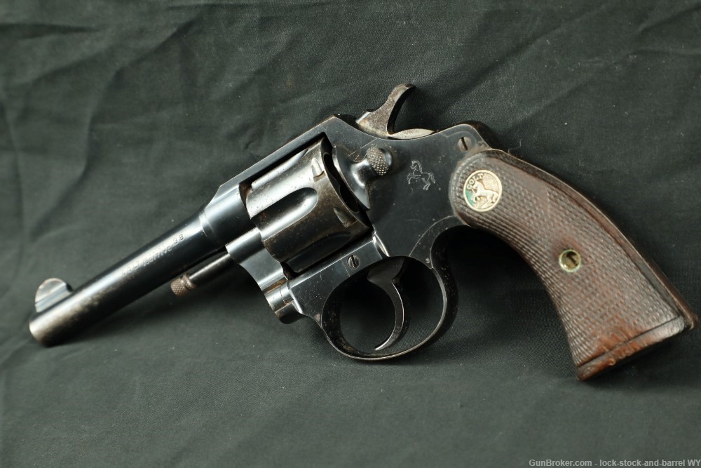 Colt Police Positive 4" .38 New Police/S&W Double Action Revolver, 1926 C&R-img-4
