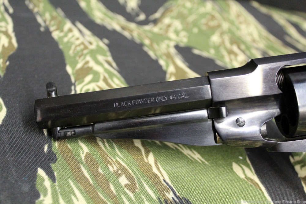 Pietta 1858 Remington Sheriff Blackpowder 44 Cal 5.5" Barrel Blued-img-11