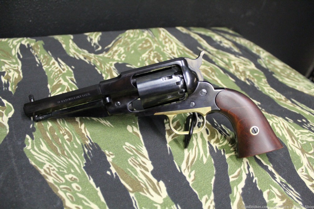 Pietta 1858 Remington Sheriff Blackpowder 44 Cal 5.5" Barrel Blued-img-0