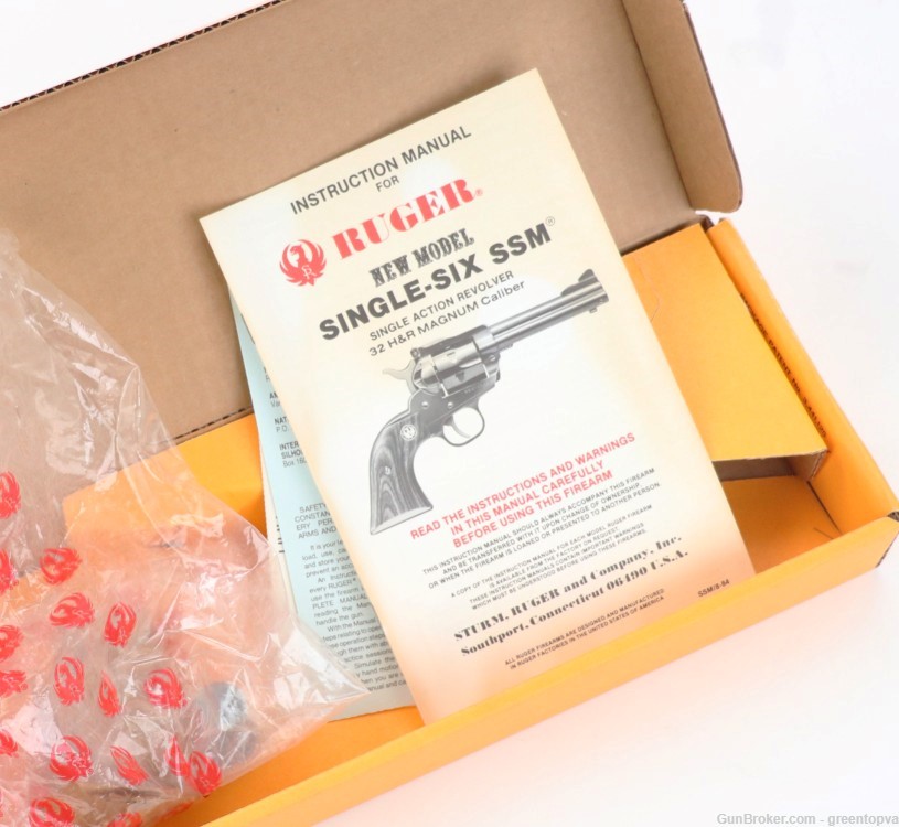 Ruger Single-Six SSM 32 H&R Magnum 5.5" 1st Year Production 1984!  w/ Box!-img-27