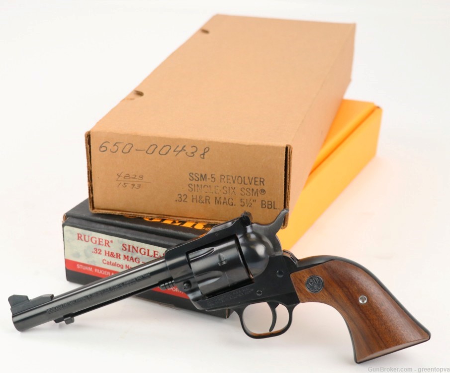 Ruger Single-Six SSM 32 H&R Magnum 5.5" 1st Year Production 1984!  w/ Box!-img-0
