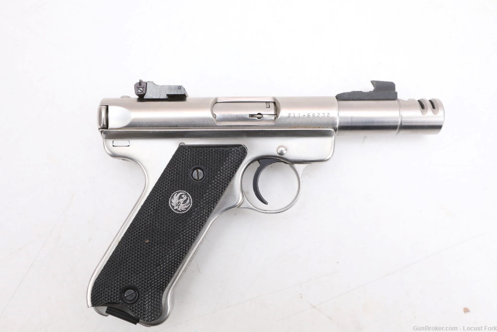 Ruger Volquartsen Mark II Target 22lr Stainless 3.75" Ported THREE MAGS NR!-img-2