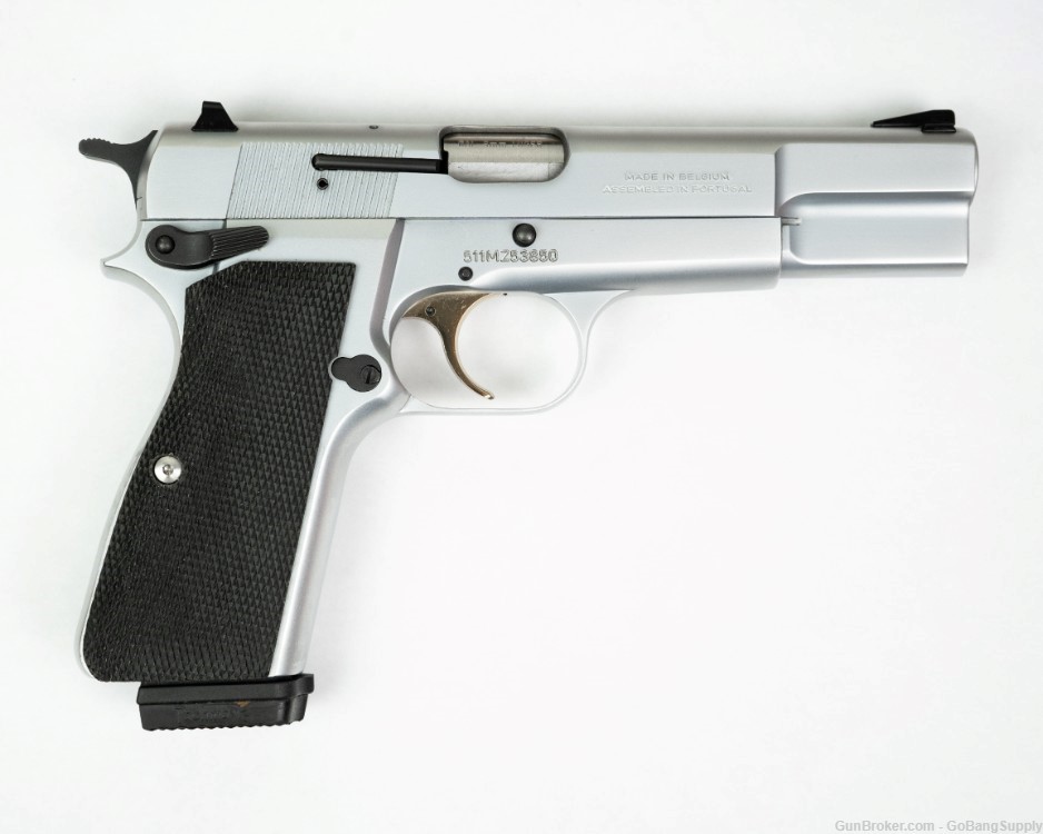 BROWNING HI POWER 9MM SILVER CHROME-img-0