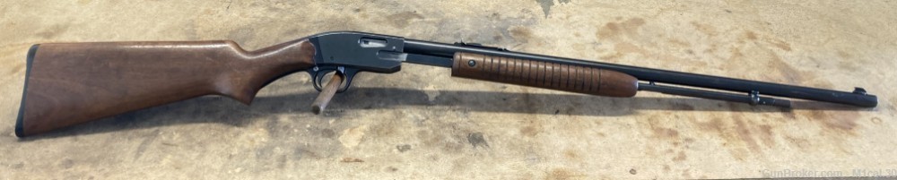 Savage 29B Pump Action Rifle Late Grooved Walnut .22 S/L/LR, C&R OK Penny!-img-0