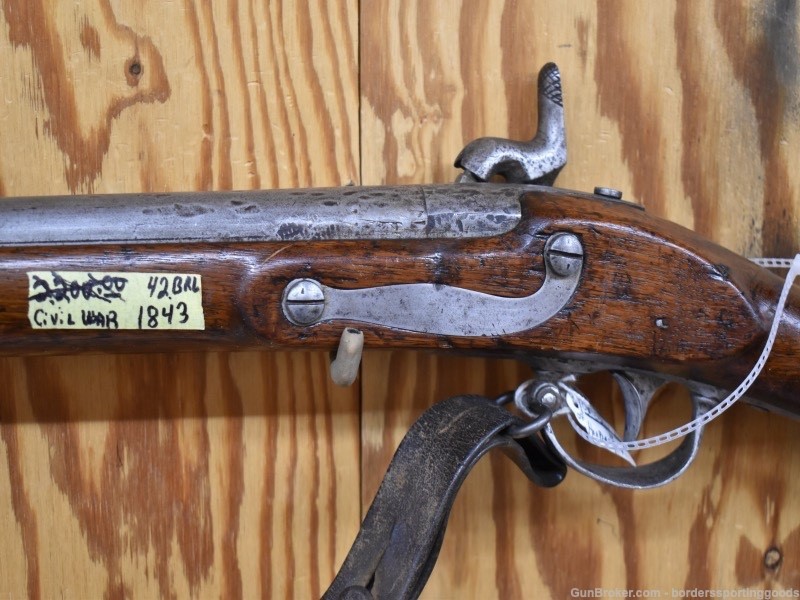 U.S. Harpers Ferry 1843 Civil War 52 CALIBER 41" BARREL PERCUSSION RIFLE -img-10