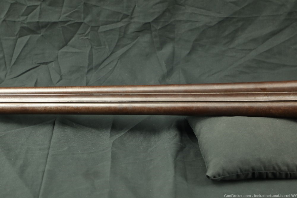 W. Moore & Co. London 12 GA 30” SxS Damascus Hammer Shotgun Antique-img-14