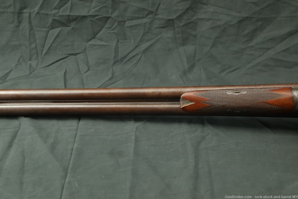 W. Moore & Co. London 12 GA 30” SxS Damascus Hammer Shotgun Antique-img-18