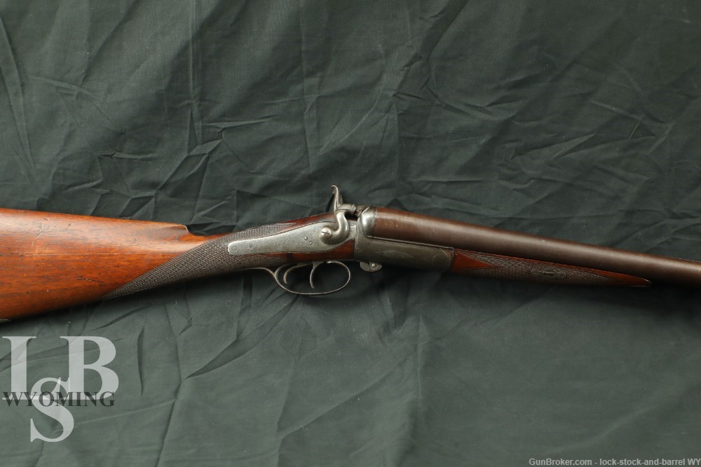 W. Moore & Co. London 12 GA 30” SxS Damascus Hammer Shotgun Antique-img-0