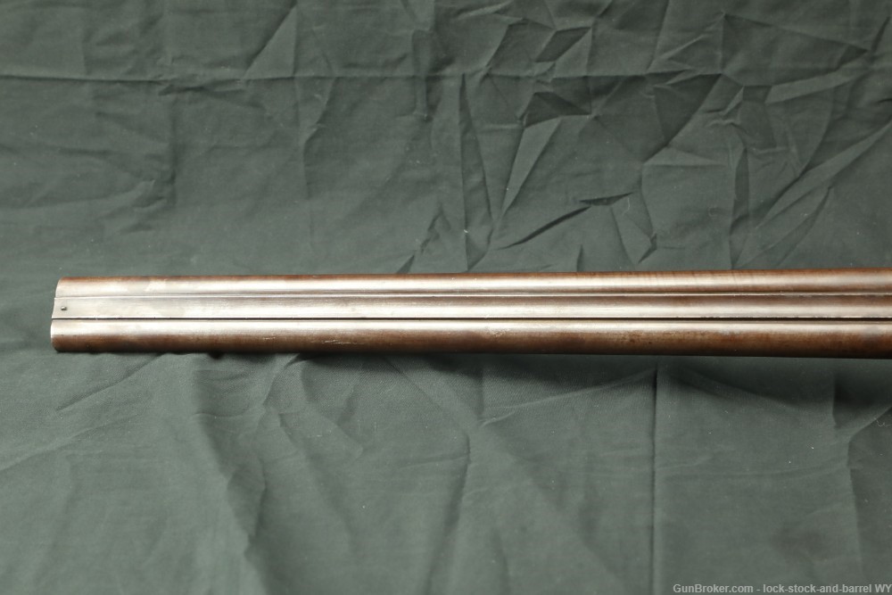 W. Moore & Co. London 12 GA 30” SxS Damascus Hammer Shotgun Antique-img-13