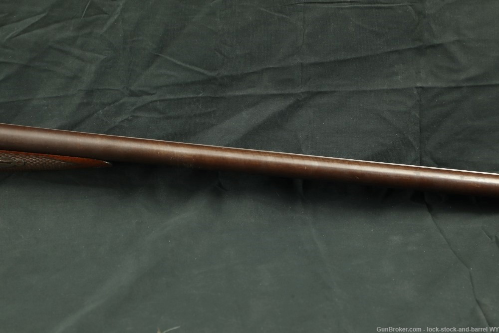 W. Moore & Co. London 12 GA 30” SxS Damascus Hammer Shotgun Antique-img-6