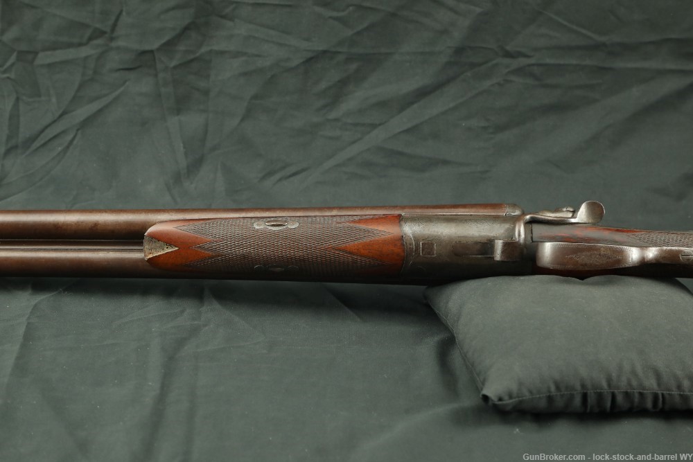 W. Moore & Co. London 12 GA 30” SxS Damascus Hammer Shotgun Antique-img-19