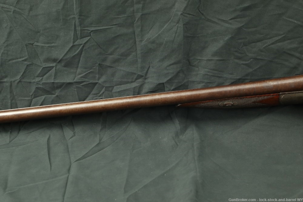 W. Moore & Co. London 12 GA 30” SxS Damascus Hammer Shotgun Antique-img-10