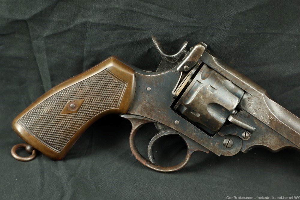 WWI British Webley Model Mark VI MKVI .45 ACP Top-Break Revolver, 1918 C&R-img-2