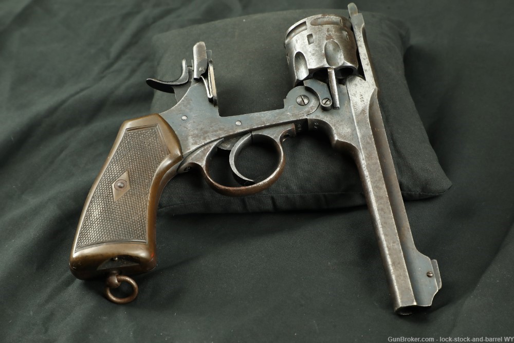 WWI British Webley Model Mark VI MKVI .45 ACP Top-Break Revolver, 1918 C&R-img-14