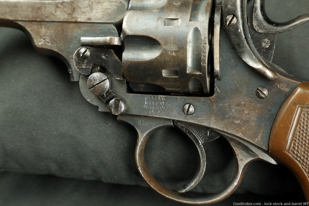 WWI British Webley Model Mark VI MKVI .45 ACP Top-Break Revolver, 1918 C&R-img-22