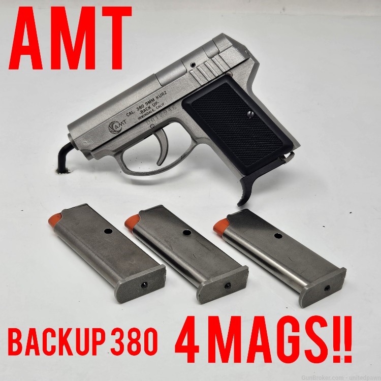 Amt backup 380 Dao with 4 mags! Rare-img-0