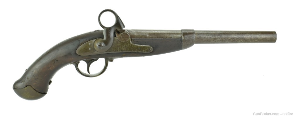 Dutch Model 1848 Ring Hammer Percussion Pistol (AH5559)-img-8