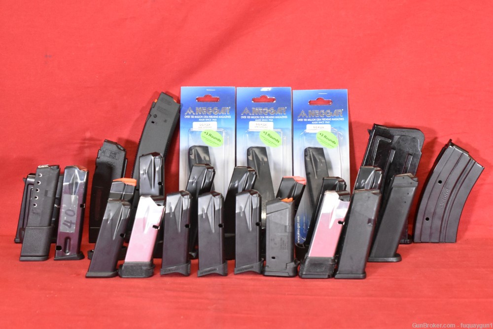 Pistol Magazines H&K Glock Sig Springfield CZ S&W Mags Clips Lot of 49-img-1