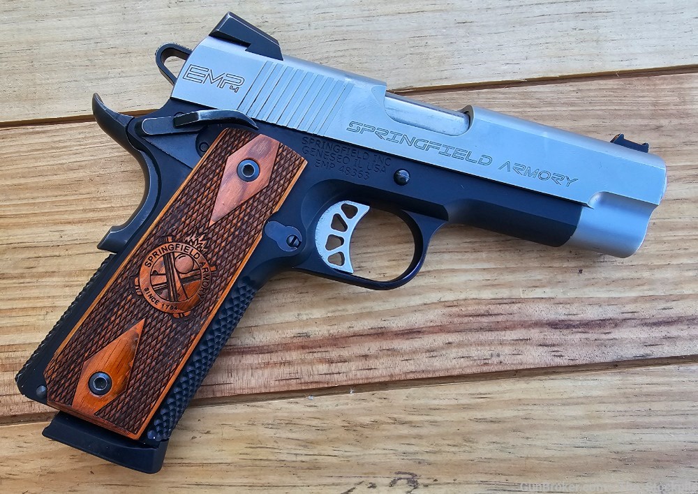 Springfield Armory 1911 EMP 4" Bbl Two Tone LW Champion Commander 9mm Luger-img-1