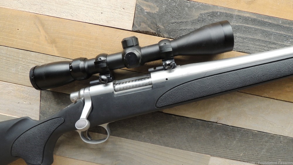 Remington 700 Stainless Synthetic .243 Win 24" Barrel w Scope-img-9