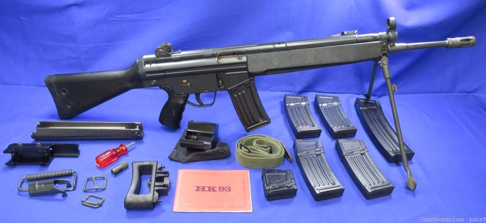 PRE-BAN German Made Heckler & Koch HK 93 .223 Rem 16.1” Rifle –1981 IB Code-img-0