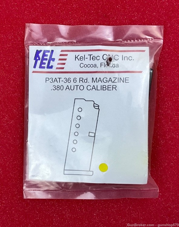 KEL-TEC P3AT-36 MAG .380ACP 6 ROUND MAGAZINE -img-0