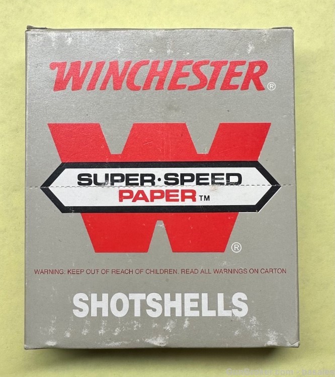 Vintage Winchester Super Speed 12 Gauge 10 Round Box-img-2