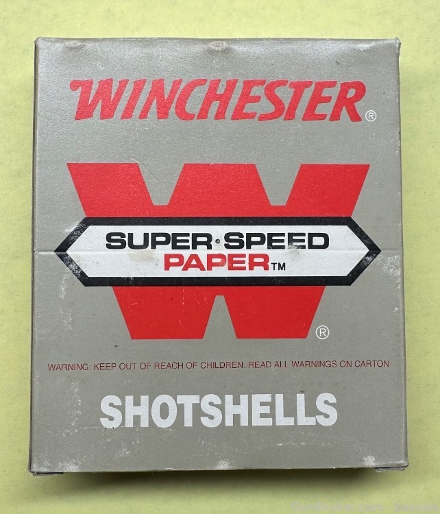 Vintage Winchester Super Speed 12 Gauge 10 Round Box-img-0