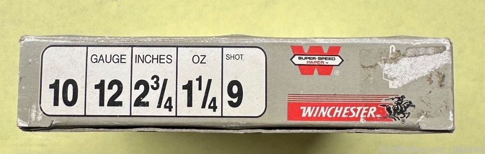 Vintage Winchester Super Speed 12 Gauge 10 Round Box-img-1