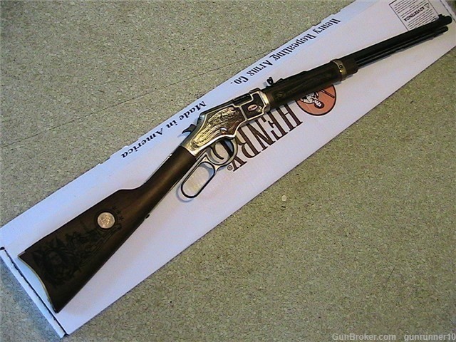 Dan boone comm riflE NEW HENRY  layaway dealer 22CAL LEVER-img-3