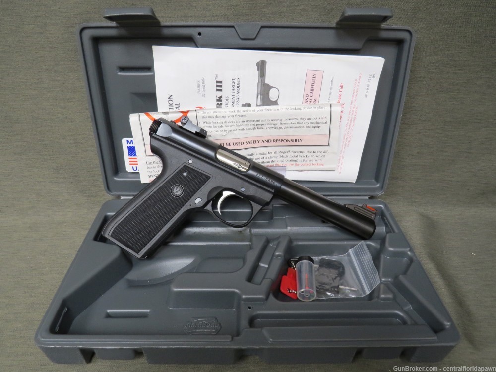 Ruger 22/45 .22 lr Target Pistol 10107 P512MKIII 5.5" barrel 10+1-img-17